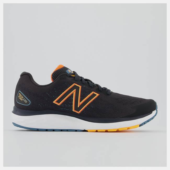 Adidasi Alergare Barbati New Balance Fresh Foam 680v7 Negrii Portocalii Cais | NB176IJM