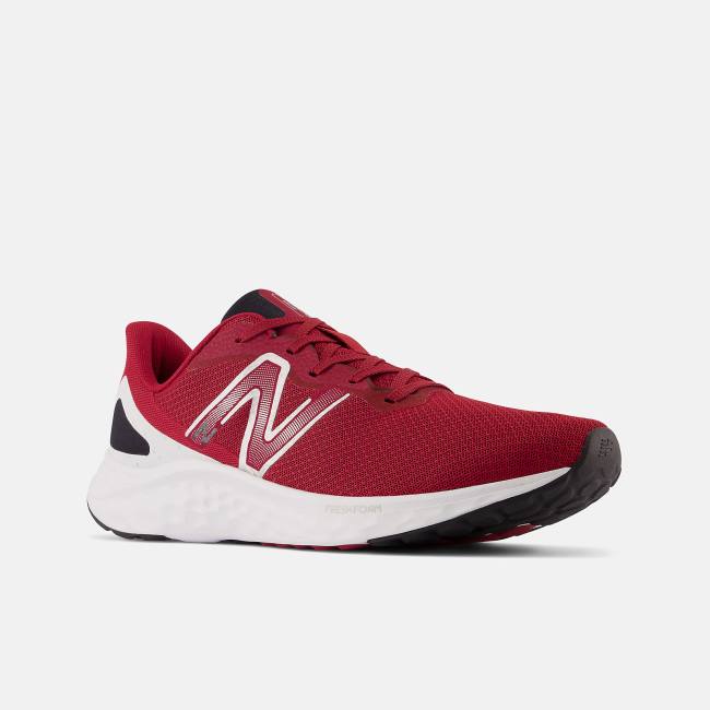 Adidasi Alergare Barbati New Balance Fresh Foam Arishi v4 Rosii Albi Argintii Metal | NB289NOY