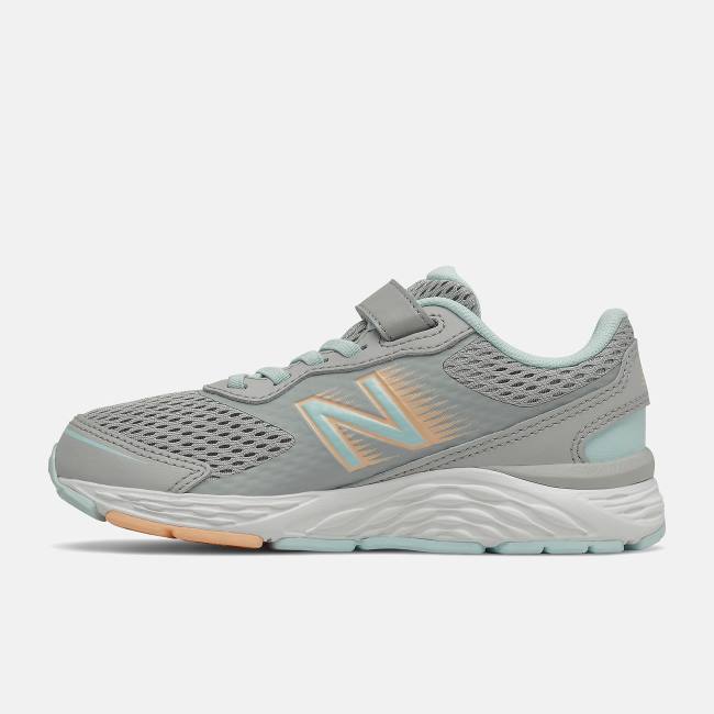 Adidasi Alergare Copii New Balance 680v6 Bungee Albastri Mango Deschis | NB392GBH