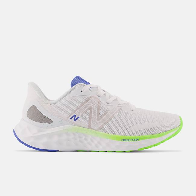 Adidasi Alergare Dama New Balance Fresh Foam Arishi v4 Albi Verzi Albastru Deschis | NB029NAI