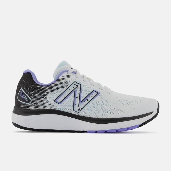 Adidasi Alergare Dama New Balance Fresh Foam 680v7 Albi Negrii Violet | NB065MHC