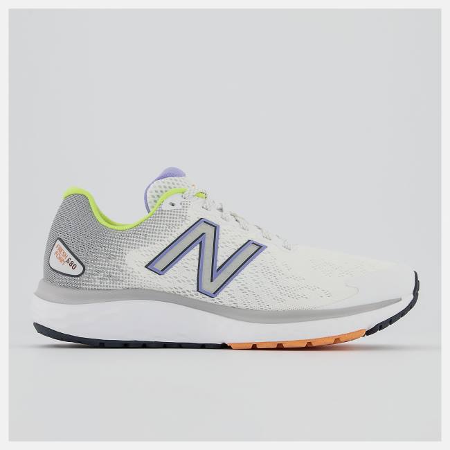 Adidasi Alergare Dama New Balance Fresh Foam 680v7 Albi Gri Deschis Violet | NB580MTI