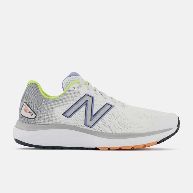 Adidasi Alergare Dama New Balance Fresh Foam 680v7 Albi Gri Deschis Violet | NB580MTI