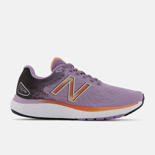 Adidasi Alergare Dama New Balance Fresh Foam 680v7 Negrii Portocalii | NB653TRF