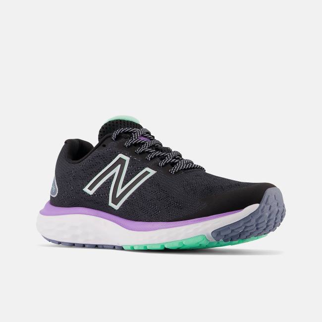 Adidasi Alergare Dama New Balance Fresh Foam 680v7 Negrii Verde Menta Deschis Violet | NB720JTE