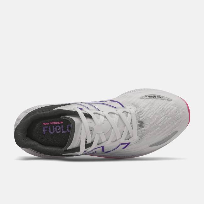 Adidasi Alergare Dama New Balance FuelCell Propel V3 Albi Roz Violet Inchis | NB457EHN