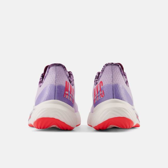 Adidasi Alergare Dama New Balance NYC Marathon Fuel Cell Rebel V3 Violet Albastru Deschis | NB702CTG