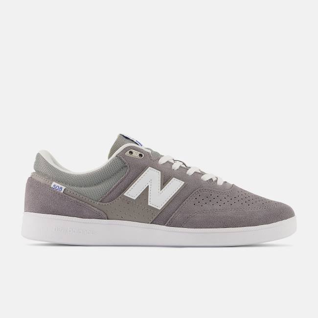 Adidasi Skate Barbati New Balance NB NUMERIC BRANDON WESTGATE 508 Gri Albi | NB981MZT