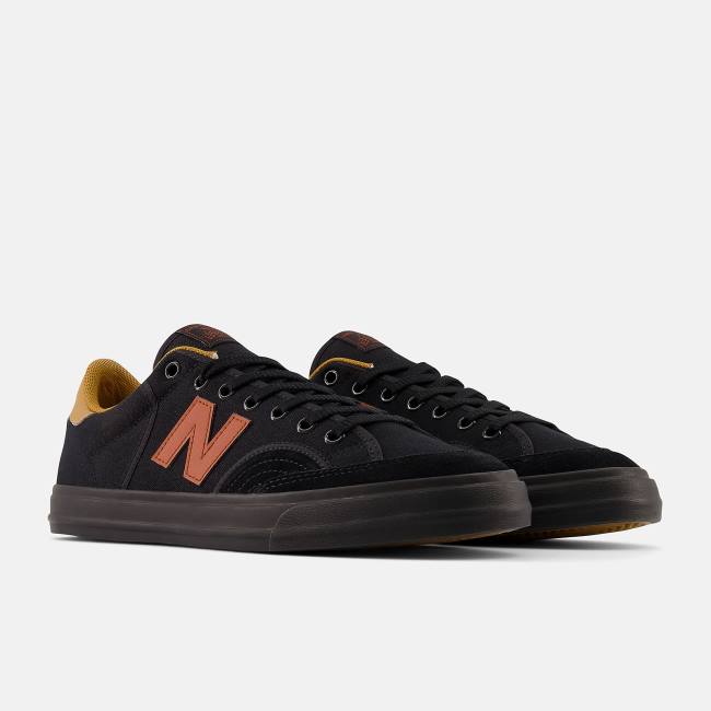 Adidasi Skate Barbati New Balance NB Numeric 212 Pro Court Negrii Rosii | NB491IBJ