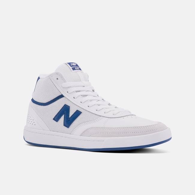 Adidasi Skate Barbati New Balance NB Numeric 440 High Albi Albastru Regal | NB704MCL