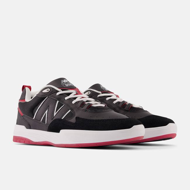 Adidasi Skate Dama New Balance NB Numeric Tiago Lemos 808 Negrii Rosii | NB891QOI