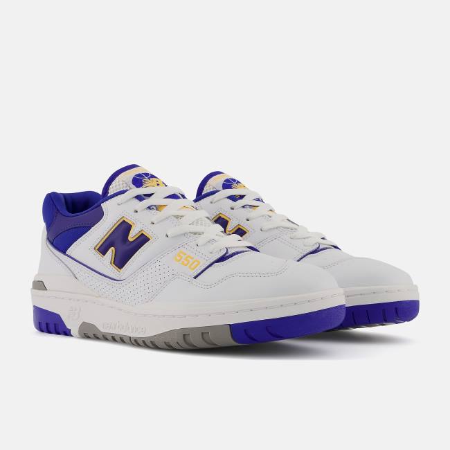 Adidași Barbati New Balance 550 Albi Albastri | NB875KRH