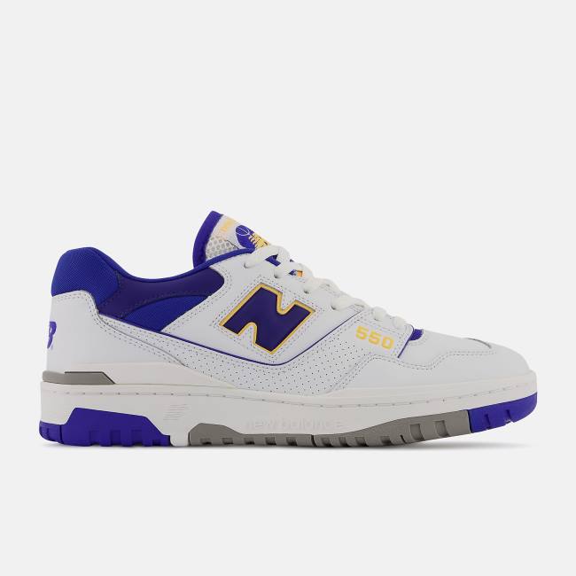 Adidași Barbati New Balance 550 Albi Albastri | NB875KRH