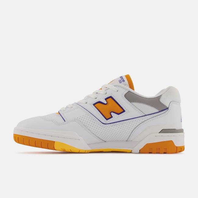 Adidași Barbati New Balance 550 Albi Portocalii | NB438RJD