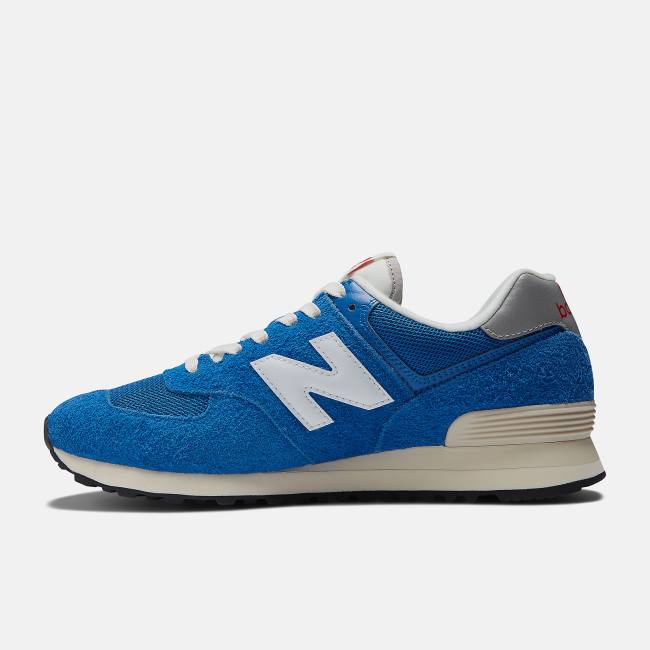 Adidași Barbati New Balance 574 Albastri Albi | NB365VWU