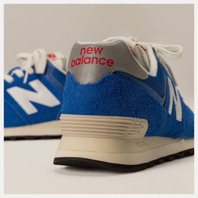 Adidași Barbati New Balance 574 Albastri Albi | NB365VWU