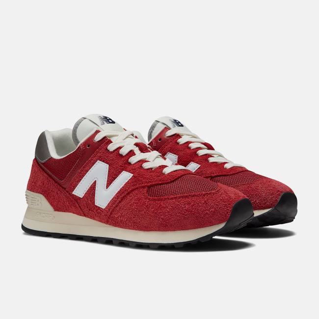 Adidași Barbati New Balance 574 Rosii Albi | NB609RCI