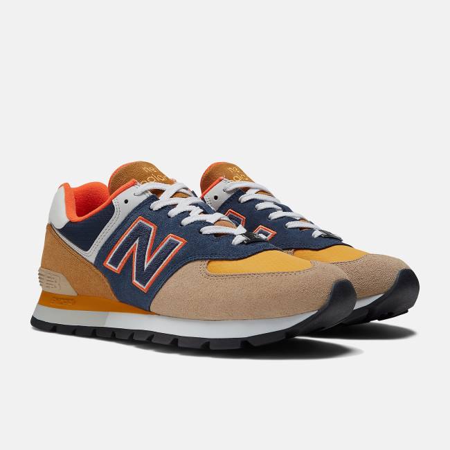 Adidași Barbati New Balance 574 Rugged Maro Bleumarin | NB403DMO