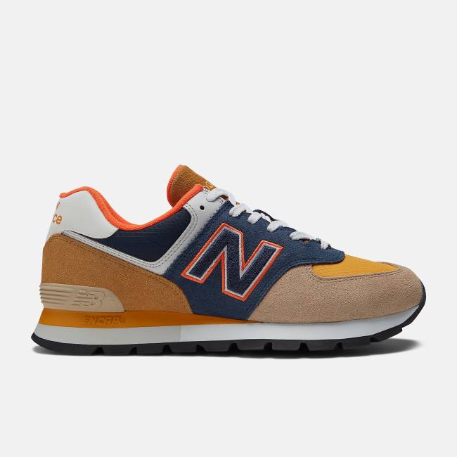 Adidași Barbati New Balance 574 Rugged Maro Bleumarin | NB403DMO