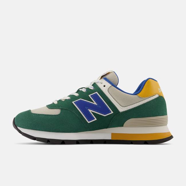 Adidași Barbati New Balance 574 Rugged Verzi Albastru Regal Albastri | NB206HEX