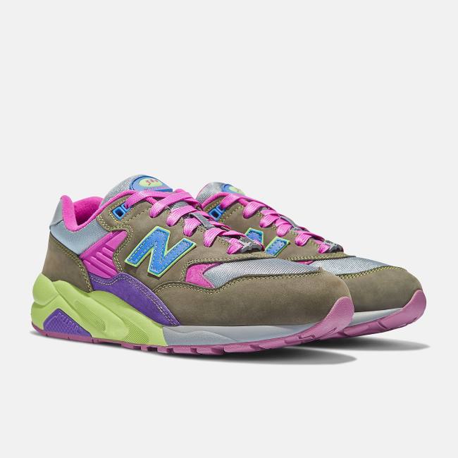 Adidași Barbati New Balance Stray Rats x 580 Violet Inchis | NB927EQK