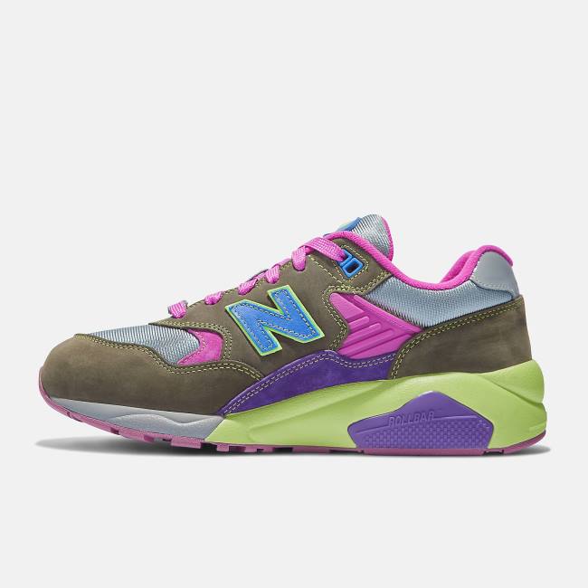 Adidași Barbati New Balance Stray Rats x 580 Violet Inchis | NB927EQK