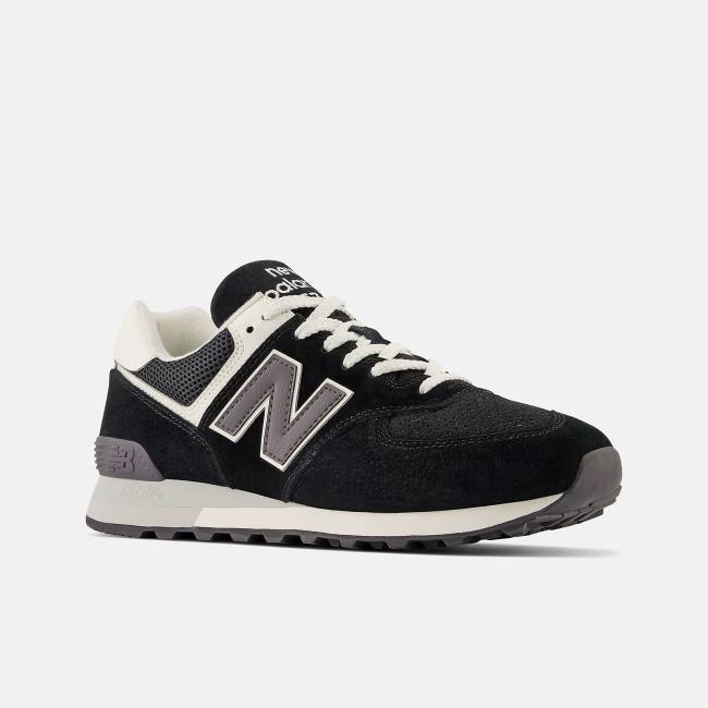 Adidași Dama New Balance 574 Negrii Albi | NB239YPX