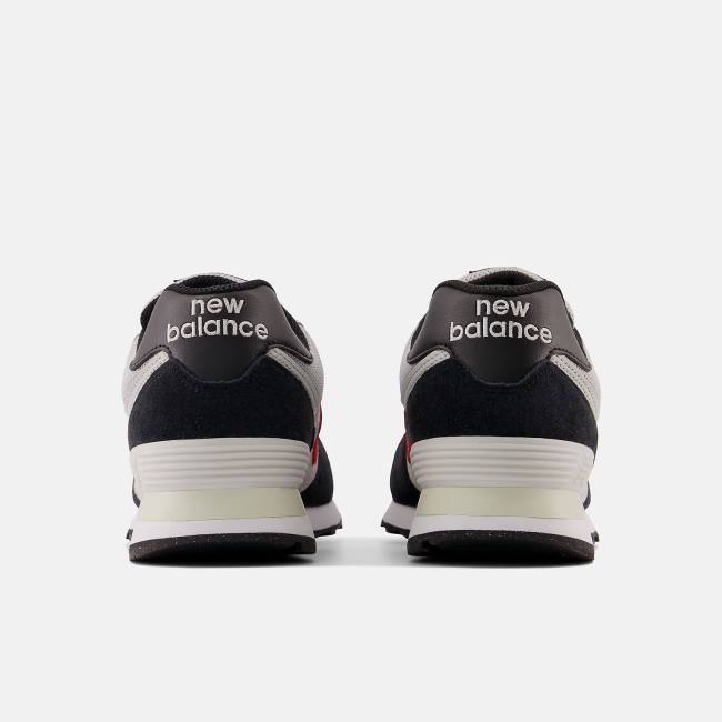 Adidași Dama New Balance 574 Negrii Rosii | NB617OQA