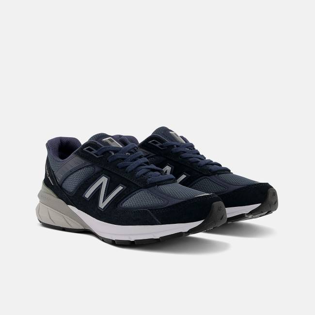 Adidași Dama New Balance MADE in USA 990v5 Core Bleumarin Argintii | NB148TYN