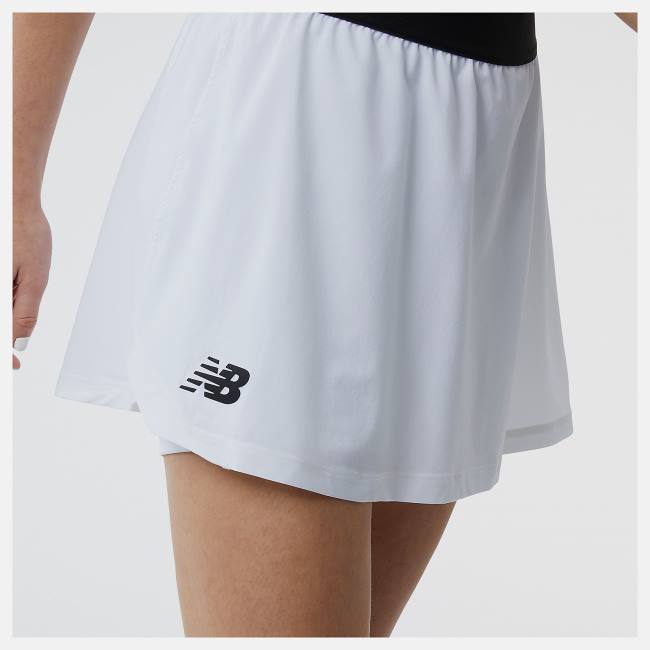 Fuste Dama New Balance Tournament Skort Albi Negrii | NB902WJI