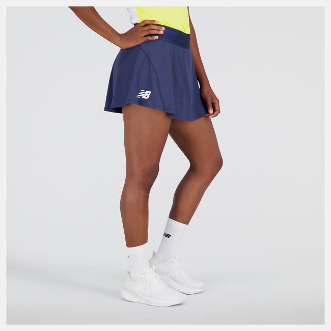 Fuste Dama New Balance Tournament Skort Bej Indigo | NB985HMZ