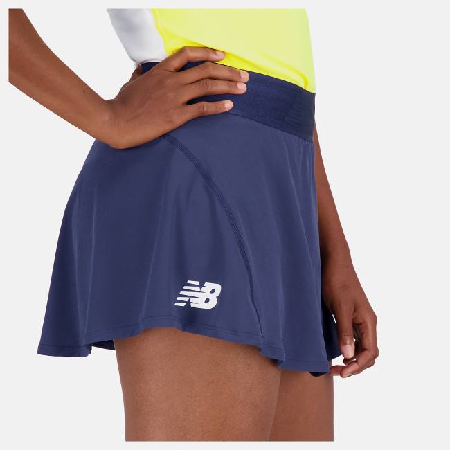 Fuste Dama New Balance Tournament Skort Bej Indigo | NB985HMZ