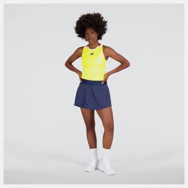 Fuste Dama New Balance Tournament Skort Bej Indigo | NB985HMZ