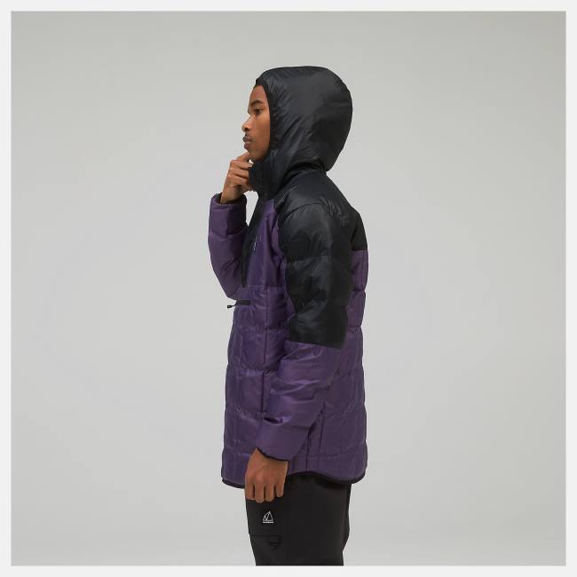 Geaca Barbati New Balance NB AT Iridescent Puffer Negrii Violet | NB581JRI