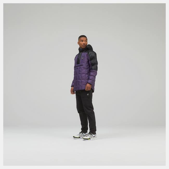 Geaca Barbati New Balance NB AT Iridescent Puffer Negrii Violet | NB581JRI