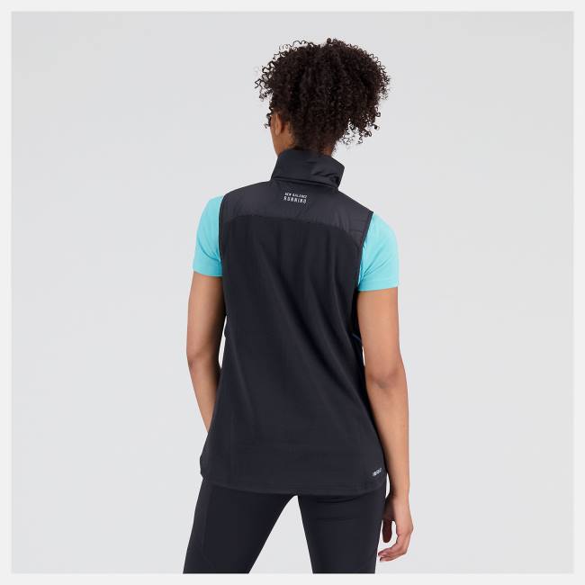 Geaca Dama New Balance NYC Marathon NB Heat Grid Vest Negrii | NB468CFQ