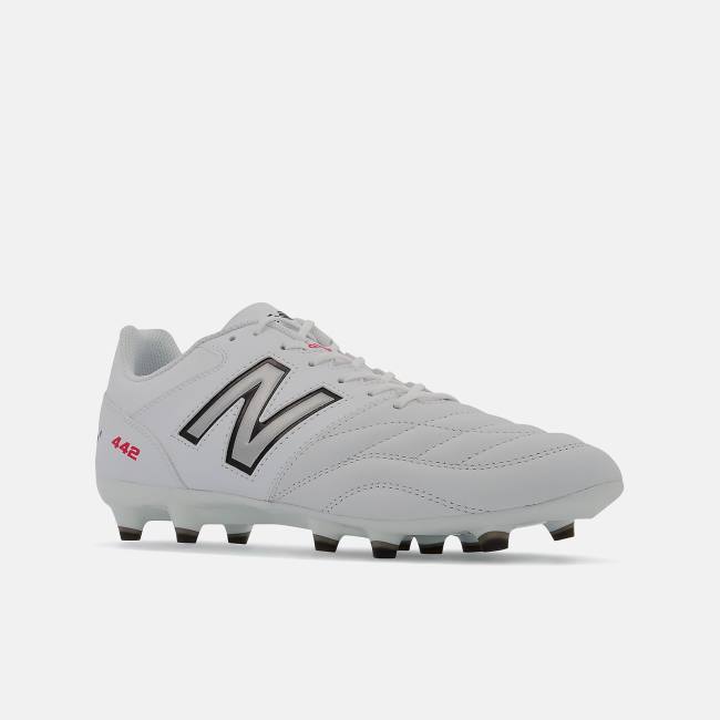 Ghete Fotbal Barbati New Balance 442 V2 TEAM FG Albi Negrii | NB052QOW