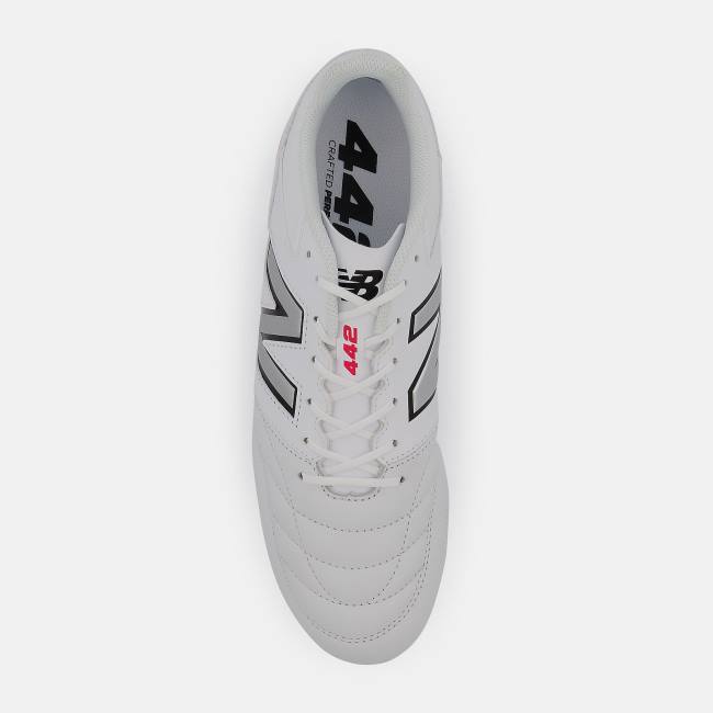 Ghete Fotbal Barbati New Balance 442 V2 TEAM FG Albi Negrii | NB052QOW