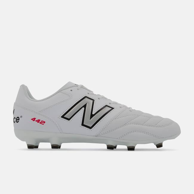 Ghete Fotbal Barbati New Balance 442 V2 TEAM FG Albi Negrii | NB052QOW