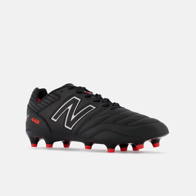 Ghete Fotbal Barbati New Balance 442 V2 PRO FG Negrii Argintii | NB369VGY