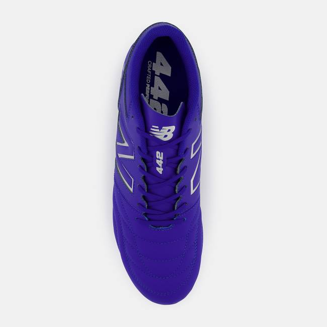 Ghete Fotbal Barbati New Balance 442 V2 TEAM FG Albastri Albi | NB401XCV