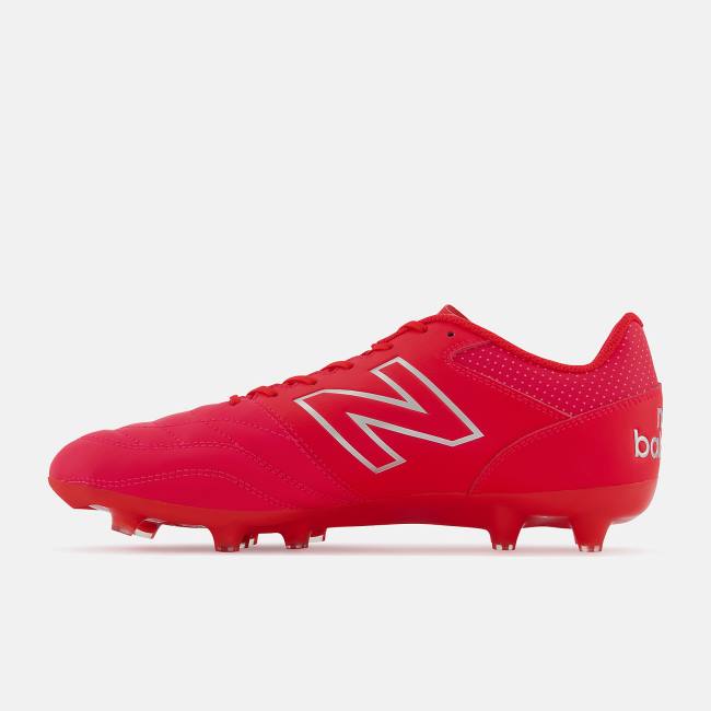 Ghete Fotbal Barbati New Balance 442 V2 TEAM FG Rosii Albi | NB580DWS