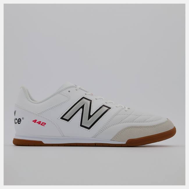 Ghete Fotbal Barbati New Balance 442 V2 TEAM IN Albi Negrii | NB715WND