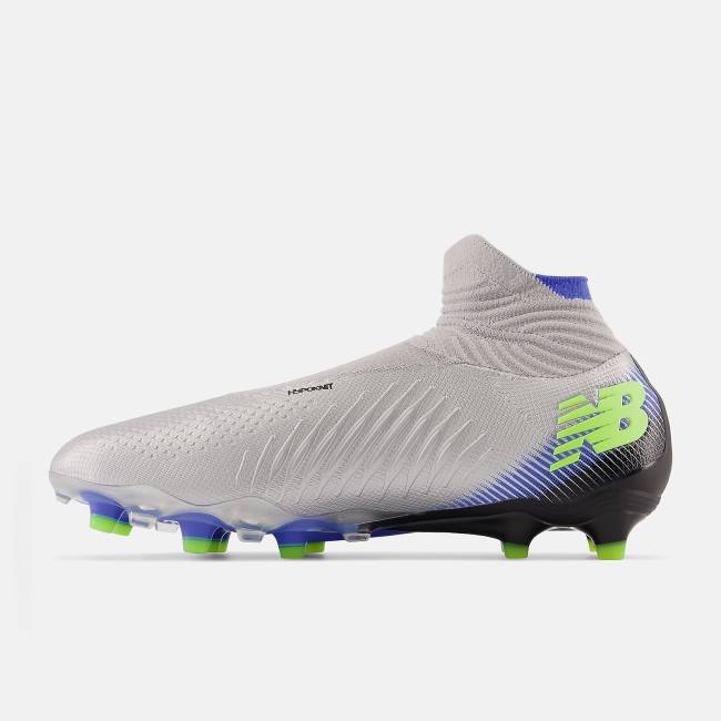 Ghete Fotbal Barbati New Balance Tekela v4 Pro FG Argintii Negrii Albastru Deschis | NB952JKU