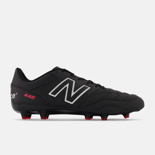 Ghete Fotbal Dama New Balance 442 V2 TEAM FG Negrii Albi | NB725BHY