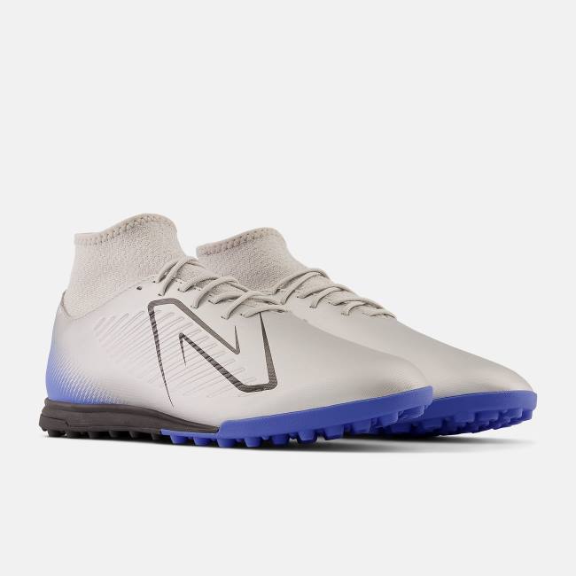 Ghete Fotbal Dama New Balance Tekela v4 Magique TF Argintii Negrii | NB869IBX