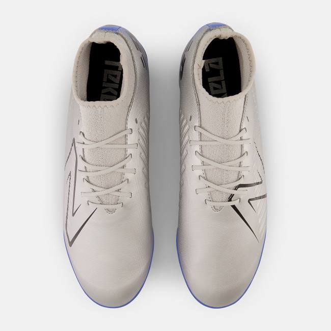 Ghete Fotbal Dama New Balance Tekela v4 Magique TF Argintii Negrii | NB869IBX