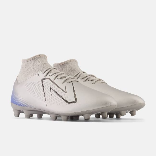 Ghete Fotbal Dama New Balance Tekela v4 Magique FG Argintii Negrii | NB916LGT