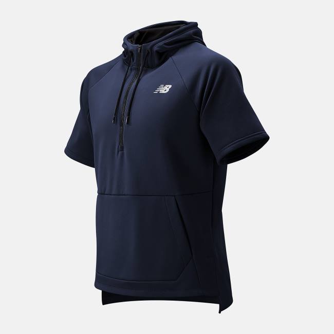 Hanorac Cu Gluga Barbati New Balance BP Fleece Bleumarin | NB629DBC