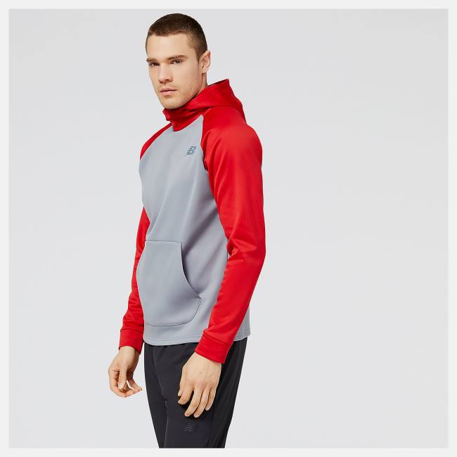 Hanorac Cu Gluga Barbati New Balance Baseball Pull Over Rosii | NB189CEW